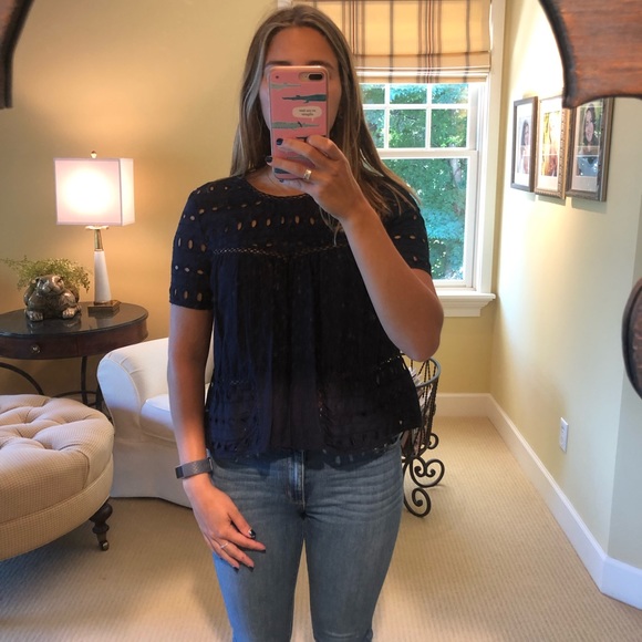 Navy blouse - Picture 2 of 2